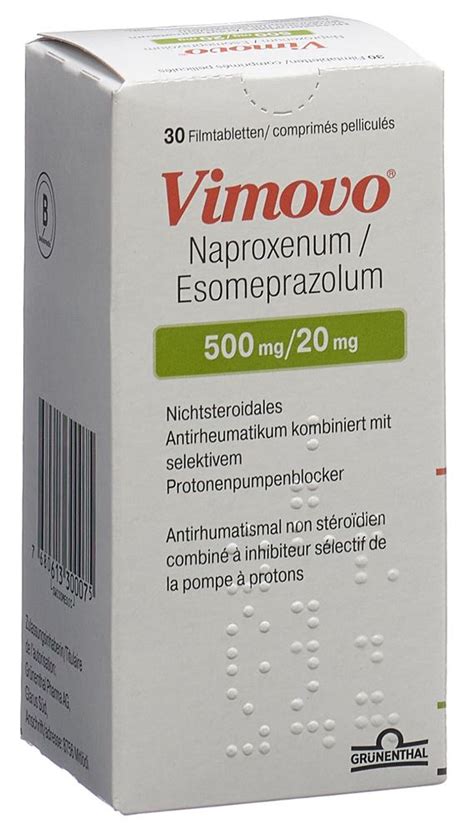 limovo|Vimovo 500+20mg comp. ent. – – Guide des médicaments